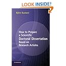 How to Prepare a Scientific Doctoral Dissertation Based on Research Articles