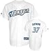 Marco Scutaro Youth Jersey: 2010 Majestic Home White Replica #19 Toronto Blue Jays Jersey
