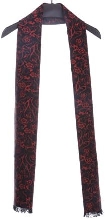 100% Pure Silk Men's Fashion Autumn Winter Tassel Long Scarf