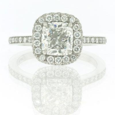 2.61ct Cushion Cut Diamond Engagement Anniversary 