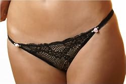 Verde Veronica Florance Sheer Mesh Lace Tanga