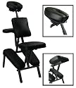 New Black 3" Foam Portable Massage Chair Tattoo Chair Spa Chair