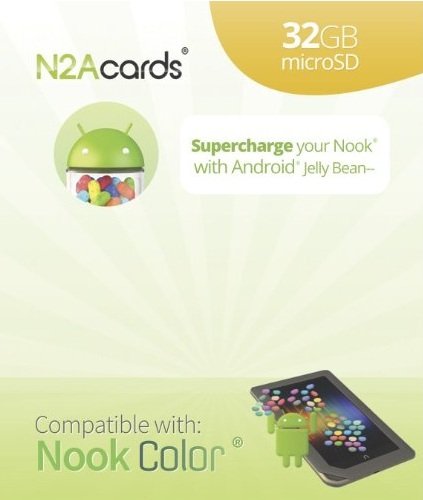 N2A R - 32GB Nook to Android 4 1 bootable microSD Card for the Nook ColorB0053T92RA