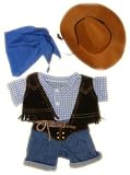 Cowboy Outfit fits most Webkinz, Shining Star and 8 - 10 Make Your Own Stuffed Animals