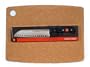 Epicurean Cutting Surfaces Natural Cutting Board with W�sthof Gourmet 7-Inch Santoku Knife