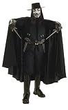 Adults Deluxe V For Vendetta Halloween Costume (Size: Standard 44)