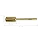 Beauticom Pana Professional GoldROUND Top Medium Grit Large Dome Top Barrel Carbide Bit 3/32