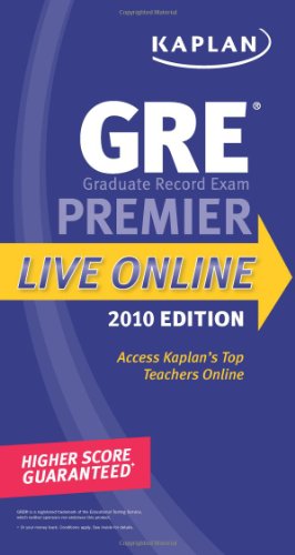 Kaplan GRE Exam 2010 Premier Live)