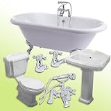 Traditional Victoriana Freestanding Double Ended 1700 Bath Suite Deal