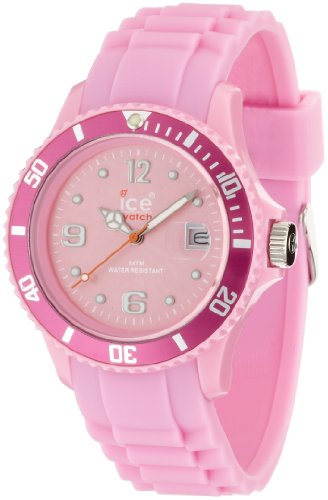 Ice-Watch Unisex SI.PK.U.S.09 Sili Collection Pink Plastic and Silicone Watch
