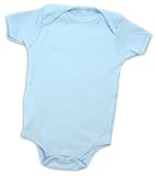 100% Organic Infant One Piece Bodysuit, 3-6 Months, Lt. Blue