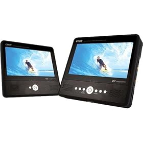 Coby TFDVD7750 7" Dual Screen Portable Table DVD/CD/MP3 Player