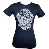 Clipper Ship by Todd Heying Tattoo T-Shirt Navy or Grey
