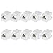ENERLITES RJ45 Keystone Jack Module, Cat6 Cat5 Punch Down Adapter, Supports T568A and T568B Wiring 23 & 24 AWG UTP Cables, 6104-W-10PCS, White (10 Pack)