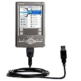Sony Clie TJ27 Power Hot Sync and Charge USB Data Cable w/ Tip Exchange - Gomadic Brand