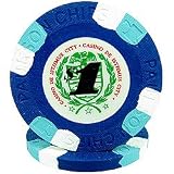 Set of 10 James Bond Casino de Isthmus Paulson Chip $1