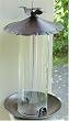 Brushed Copper Finished Tube Birdfeeder