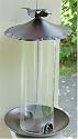 Brushed Copper Finished Tube Birdfeeder