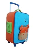 Wheeled Carry-on Kid's Luggage, Rolling Upright, Suitcase Circus Collection. 11.4" x 17.3" x 5.9".