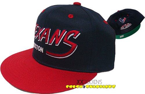 NEW Houston Texans NFL Two Tone Vintage Snapback Flatbill Cap / Hat
