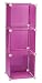 Storage Solutions 0404P6 13-Inch 3-Cube Storage Unit, Pink