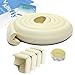 KF Baby Table Edge Guard with 4 Corner Guards, White, with kilofly Refrigerator Magnet