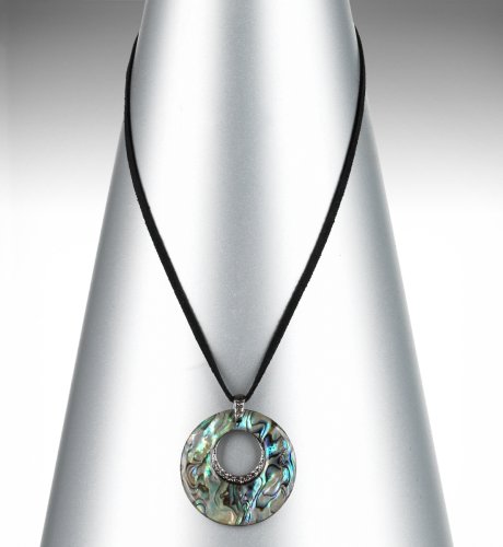 Sparkle Abalone Disk Necklace