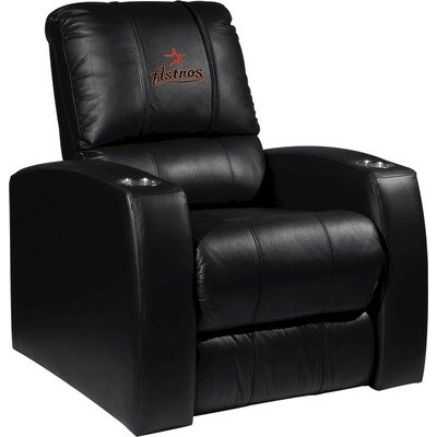 Home Theater Recliner with MLB Logo Panel Team: Houston Astros