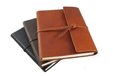 Genuine Leather Writer's Notebook - Hand made in the USA