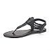 DREAM PAIRS SPPARKLY Women's Elastic Strappy String Thong Ankle Strap Summer Gladiator Sandals