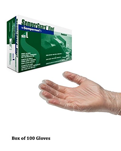 Vinyl 4.2mil Powder Free Gloves -Size Large (Box of 100)