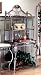 Bordeaux Bronze Pewter Cherry Baker's Rack With Cabo-Type Leg