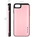 iPhone SE Case, iPhone SE 2020 iPhone SE Card Case SKINU iPhone SE Wallet with Mirror for iPhone SE (2020) - Metal Slate