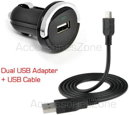 For Novatel Wireless 2200 / 2372 / 2372 4082 USB Car Charger Adapter + USB Charging Cable