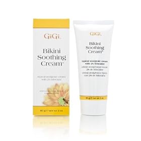 GiGi Bikini Soothing Cream Topical Analgesic Cream with 2% Lidocaine Shaving Creams