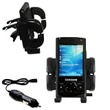 Samsung SCH-i760 Auto Vent Holder with Car Charger - Uses Gomadic TipExchange