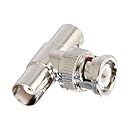C2G / Cables To Go 02047 50 OHM BNC F/M/F  T-Adapter