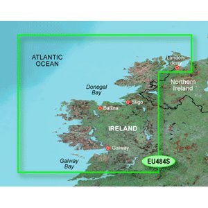 New-GARMIN BLUECHART G2 HXEU484S IRELAND NORTH - WEST MICROSD - 35710