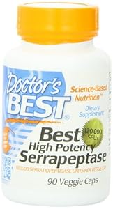 Doctor's Best High Potency Serrapeptase (120,000 Units), 90-Count