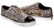 CHRISTIAN AUDIGIER Lowkey Mens Shoes Ed Hardy Leopard Print Tiger Brown/Grey