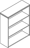 11500 Series Valido Three Shelf Bookcase, Bourbon Cherry, 36wx13 1/8dx43 5/8h (HON11553AXHH)