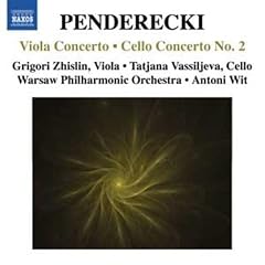 Krzysztof Penderecki : Concerto pour alto - Concerto pour violoncelle n� 2
