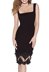 Junior Spandex Spaghetti Strap Bateau Neck Applique Sheath Short Party Dress 