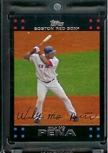 2007 Topps Limited Edition Curt Schilling Boston Red Sox Baseball Card #BOS6 - Mint Condition - In Protective Display Case!