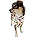 Bro'Bear 4 Pcs Pet Bandana for Cats & Small to Medium Dogs Triangle Neckerchief (Style C--Owl+Elephant+Bear+Pawprint)