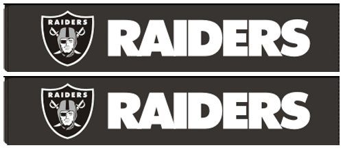 NFL Oakland Raiders Car Shoulder Belt Seat Pad - Pair