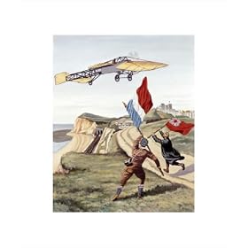 Bleriot's Flight Across the English Channel by Konstantin Rodko poster print,12 in. x 14 in.