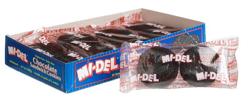 Mi-Del All Natural Chocolate Sandwich Snack Pack 6.7-Ounce Bag (Pack of 6) by Mi-Del