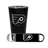 NHL Philadelphia Flyers 2 Piece Lusterware Pint and Longneck Opener Set
