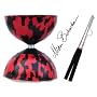 Mr Babache Medium Harlequin Diabolo Gift Set Red/Black